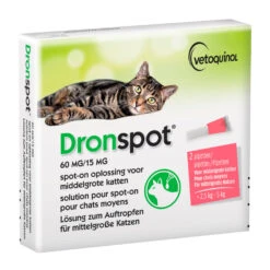 Dronspot Spot On Ontwormingsdruppels Kat 2,5 - 5 Kg
