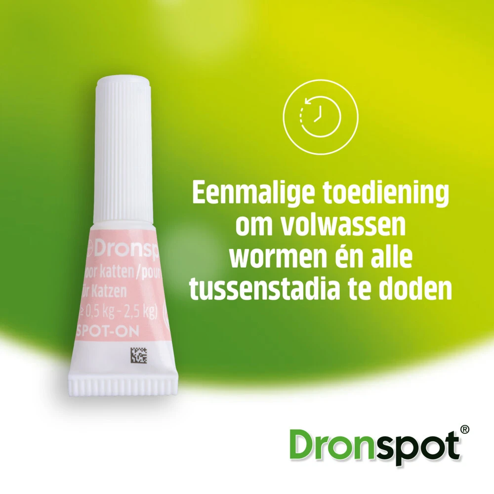 Dronspot Spot On Ontwormingsdruppels Kat 2,5 - 5 Kg 4 Dronspot Spot On Ontwormingsdruppels Kat 2,5 - 5 Kg - Afbeelding 4