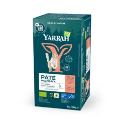8x Yarrah Bio Kattenvoer Multipack Paté Graanvrij Zalm - Zeewier -KattenPlezier Winkel 1003008 2