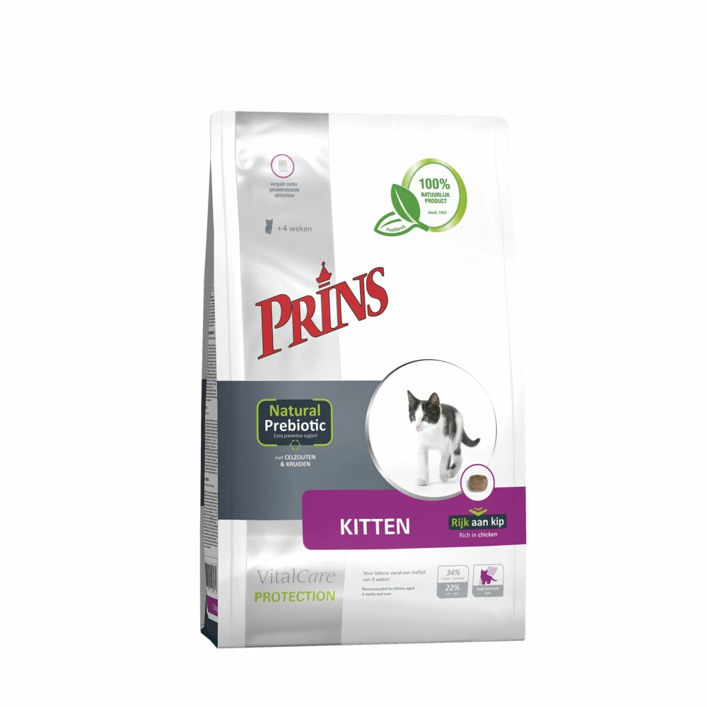 Prins VitalCare Protection Kitten Kattenvoer 1 Prins VitalCare Protection Kitten Kattenvoer
