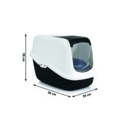 Beeztees Kattenbak Nestor Zwart - Wit -KattenPlezier Winkel 1017178 3