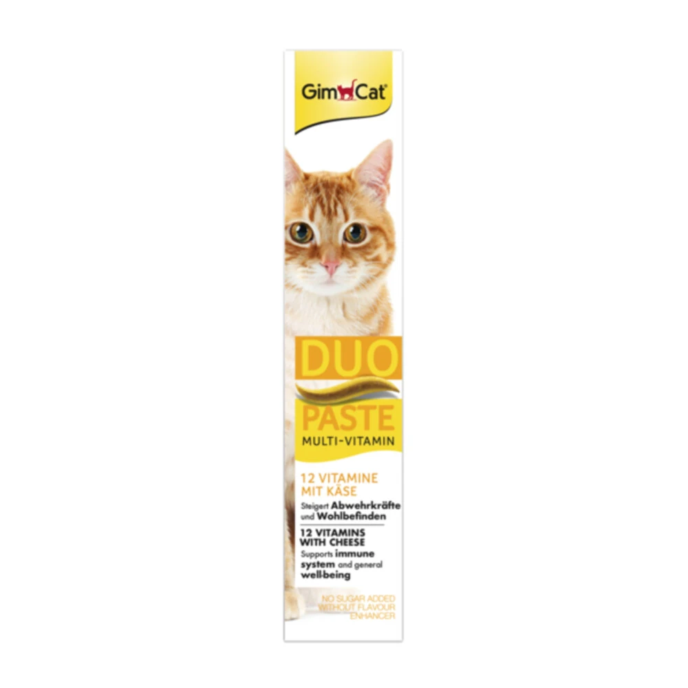 8x GimCat Multi-Vitamin Duo-Pasta Kaas - Vitamines 1 8x GimCat Multi-Vitamin Duo-Pasta Kaas - Vitamines