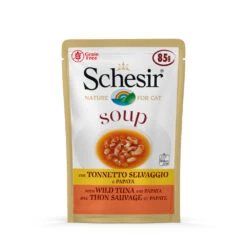 20x Schesir Kattenvoer Wilde Tonijn - Papaya Soup