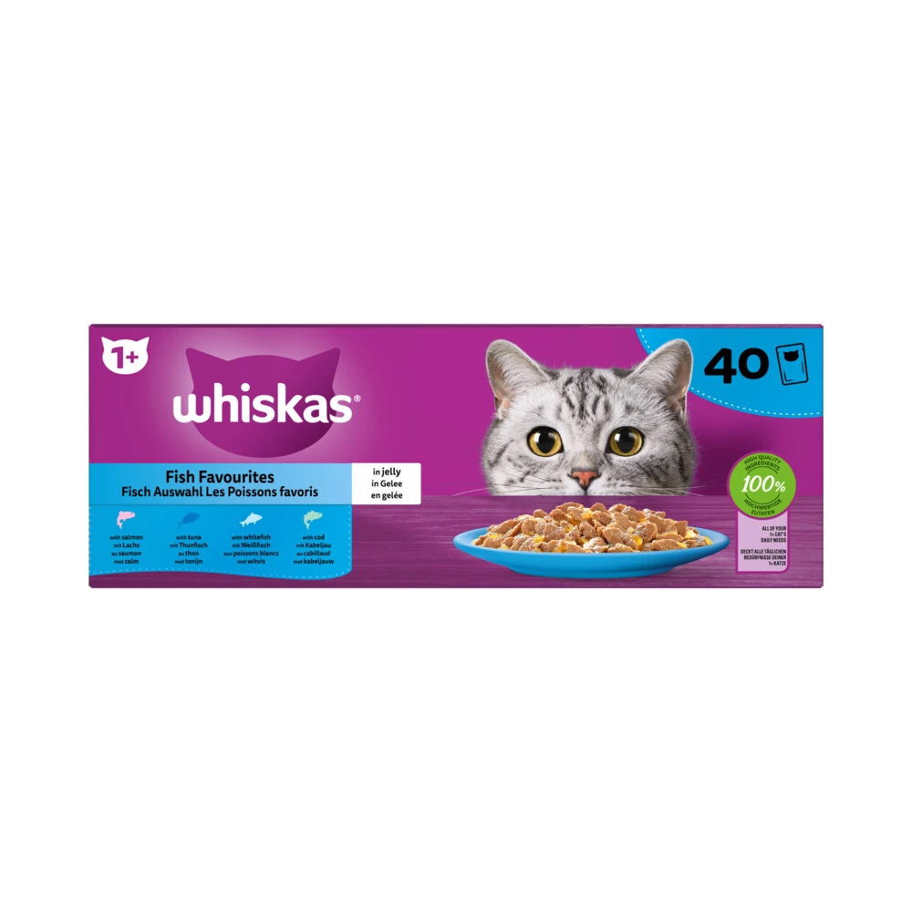 Whiskas Pouch Adult Vis In Gelei 1 Whiskas Pouch Adult Vis In Gelei