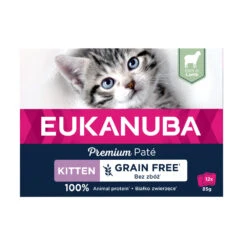 4x Eukanuba Lams Pate Graanvrij Kitten Multi-Pack