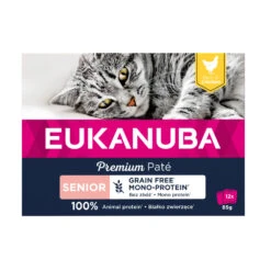 Eukanuba Kippen Pate Graanvrij Senior Kat Multi-Pack