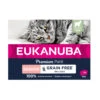 4x Eukanuba Zalm Pate Graanvrij Senior Kat Multi-Pack