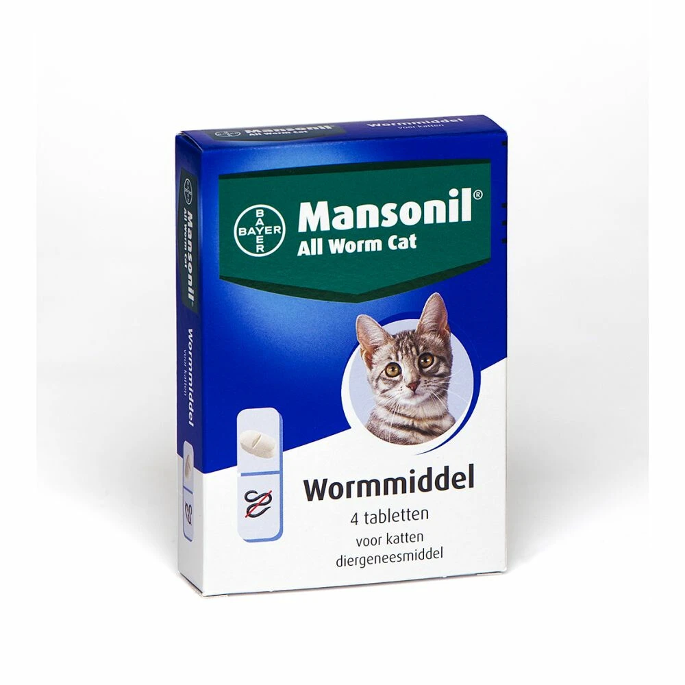 Mansonil All Worm Ontworming Tabletten Kat Vanaf 4 Kg 1 Mansonil All Worm Ontworming Tabletten Kat Vanaf 4 Kg