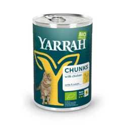 12x Yarrah Bio Kattenvoer Chunks Kip