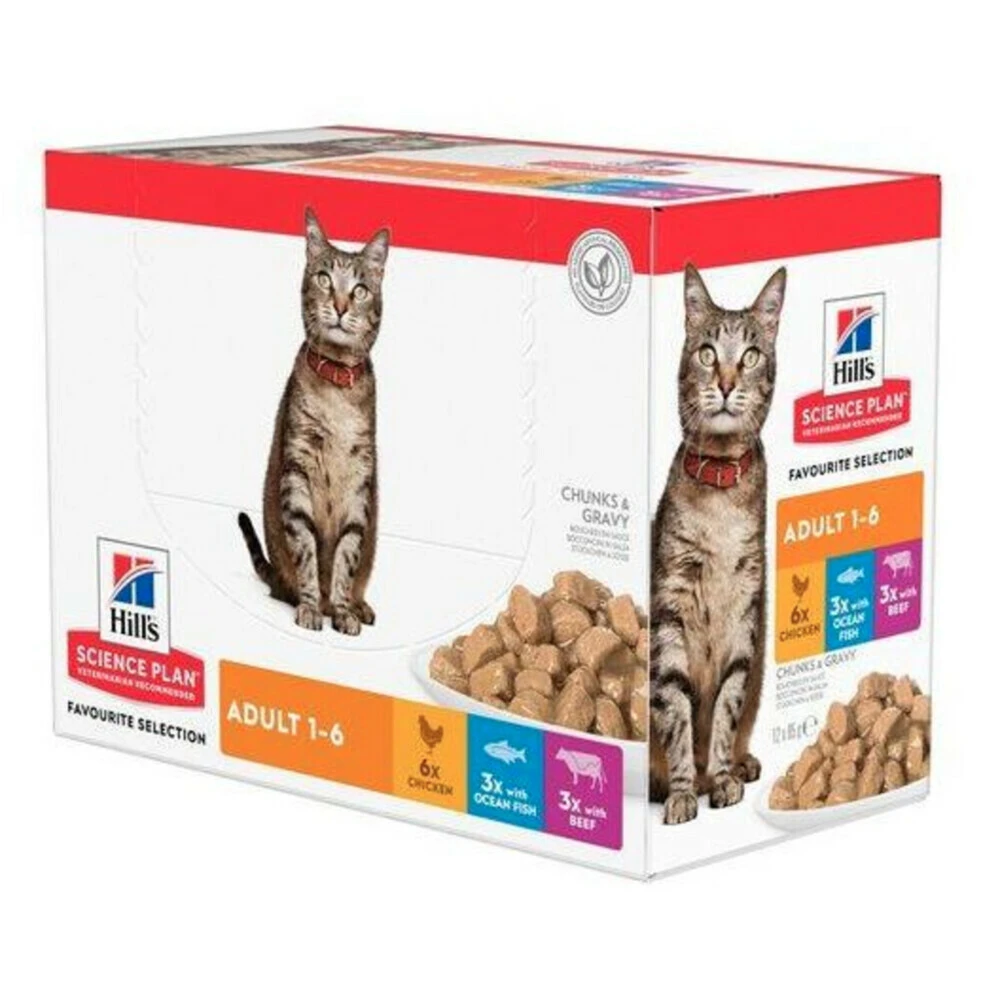 Hill's Hillu0027s Science Plan Kattenvoer Adult Multipack Classic Selection 1 Hill's Hillu0027s Science Plan Kattenvoer Adult Multipack Classic Selection