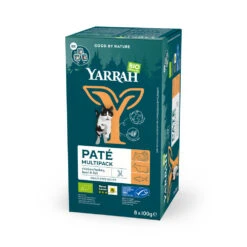 8x Yarrah Bio Kattenvoer Multipack Paté Graanvrij Kip - Rund -KattenPlezier Winkel 977932 2
