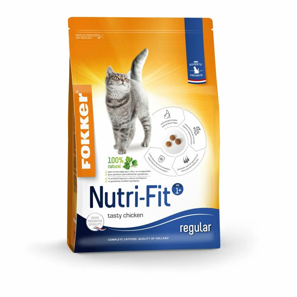 Fokker Nutri Fit Kattenvoer Kip 1 Fokker Nutri Fit Kattenvoer Kip