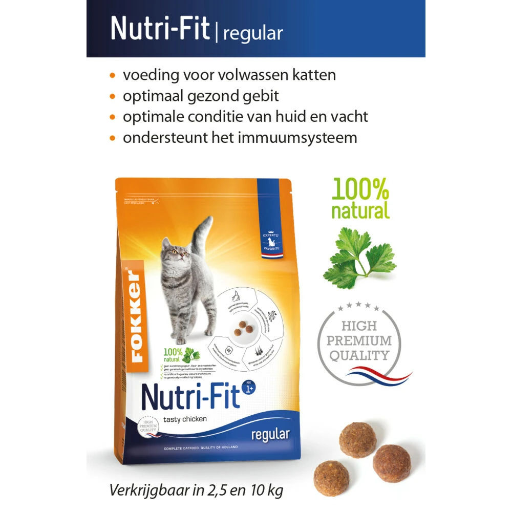 Fokker Nutri Fit Kattenvoer Kip 3 Fokker Nutri Fit Kattenvoer Kip - Afbeelding 3