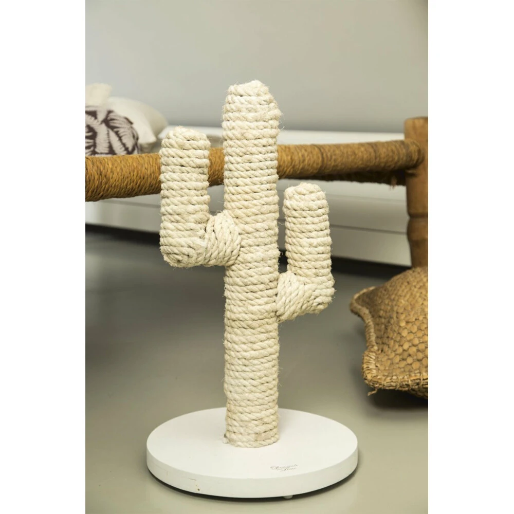 Designed By Lotte Houten Krabpaal Cactus Wit 2 Designed By Lotte Houten Krabpaal Cactus Wit - Afbeelding 2