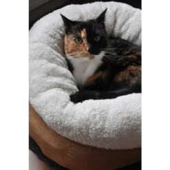Afp Lambswool Donut Bed Tan -KattenPlezier Winkel 988092 3