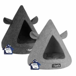Letu0027s Sleep Pet Cave TeePee Grijs -KattenPlezier Winkel 989823 3