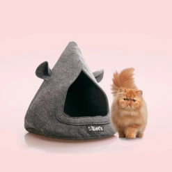 Letu0027s Sleep Pet Cave TeePee Antraciet -KattenPlezier Winkel 989824 3