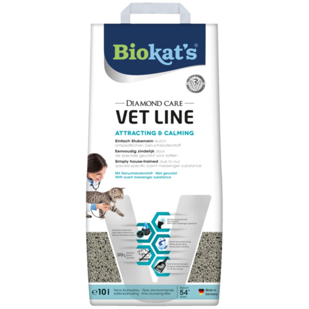 BIOKAT'S Biokatu0027s Kattenbakvulling Diamond Care Vet Line Attracting & Calming 1 BIOKAT'S Biokatu0027s Kattenbakvulling Diamond Care Vet Line Attracting & Calming